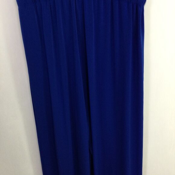 Calvin Klein Women's One-Piece Jumpsuit V-Neck Tie Waist Sleeveless Blue Size 2 - Picture 11 of 16